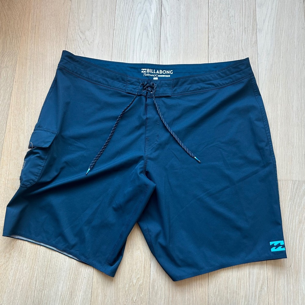 Billabong‎ Board Shorts Mens 42 Navy Platinum X All Day Swim Surf Trunks Pocket